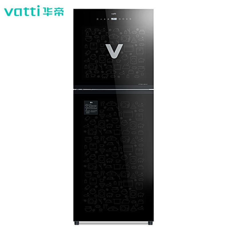 华帝(VATTI)消毒柜家用立式高温大容量触屏光波负离子碗柜双门 (178L)