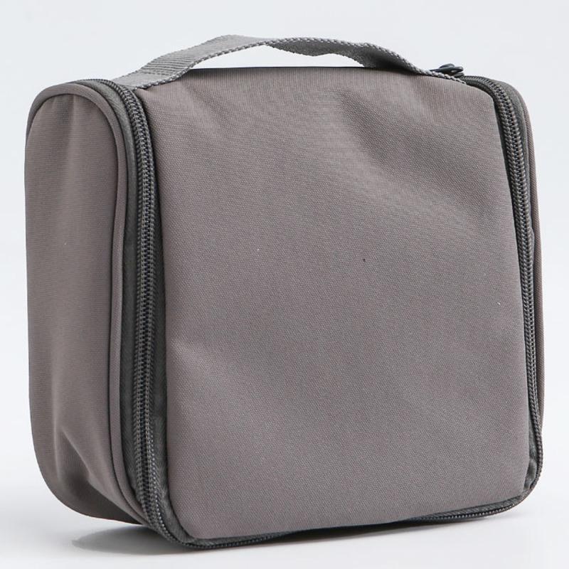 无印良品化妆包便携旅行女士防水洗漱包吊挂式小包可悬挂收纳袋 灰色