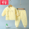 可莉允新生婴儿保暖棉衣服冬季套装宝宝冬装加厚夹棉分体袄裤秋冬款棉服