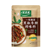 太太乐黑椒牛柳调味料100g*3袋 菜谱式调料方便炒菜酱料包