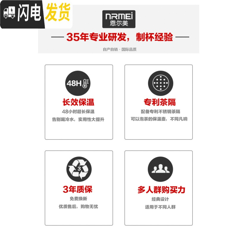 三维工匠保温杯男超大容量不锈钢保温壶大号暖热水瓶户外便携旅3/4 钢本色2000