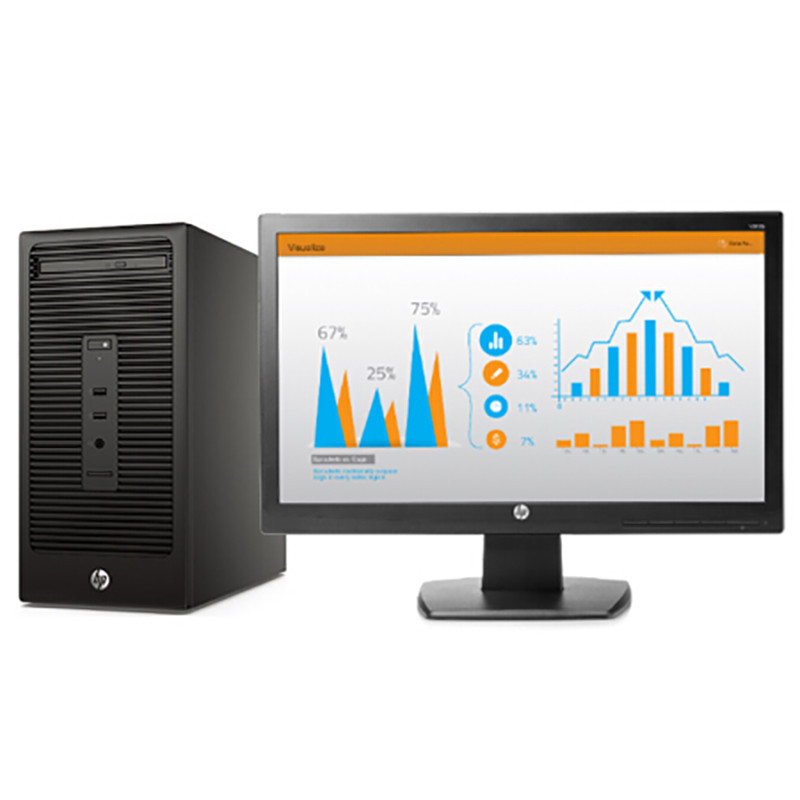 惠普 HP 288 Pro 台式电脑(i5-6500/4G/1T/集显/DVDRW/DOS/21.5寸显示器/3年保修)