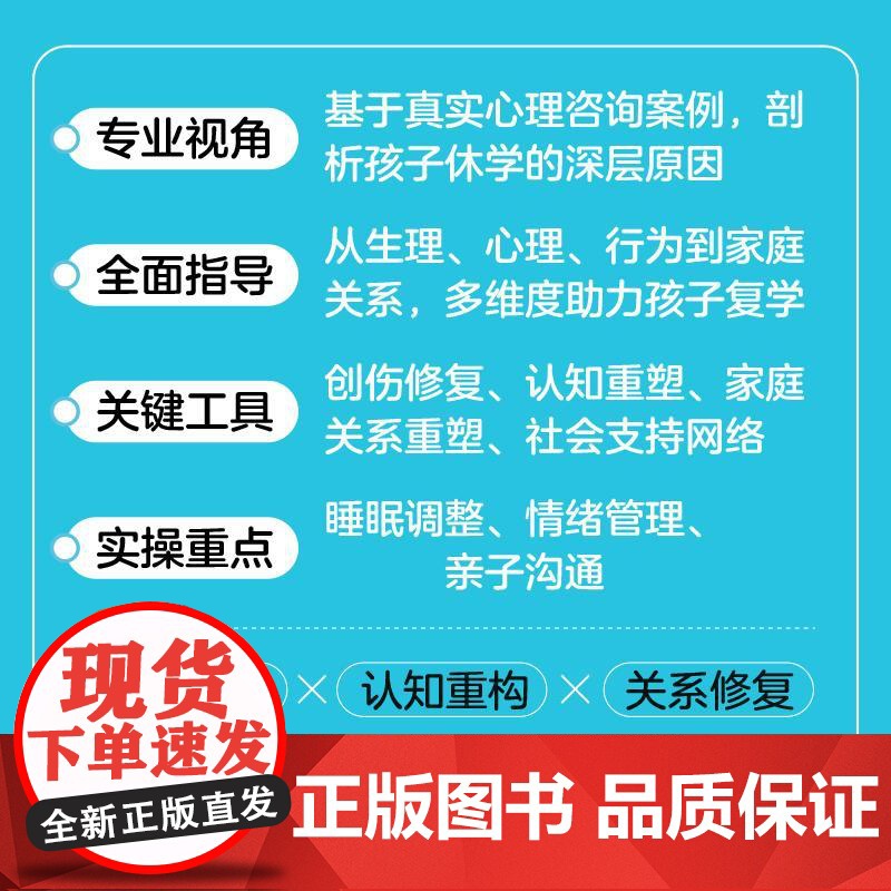 从休学到复学:如何帮助孩子回归课堂 重燃学习动力 解决游戏成瘾不睡觉 难沟通高清大图