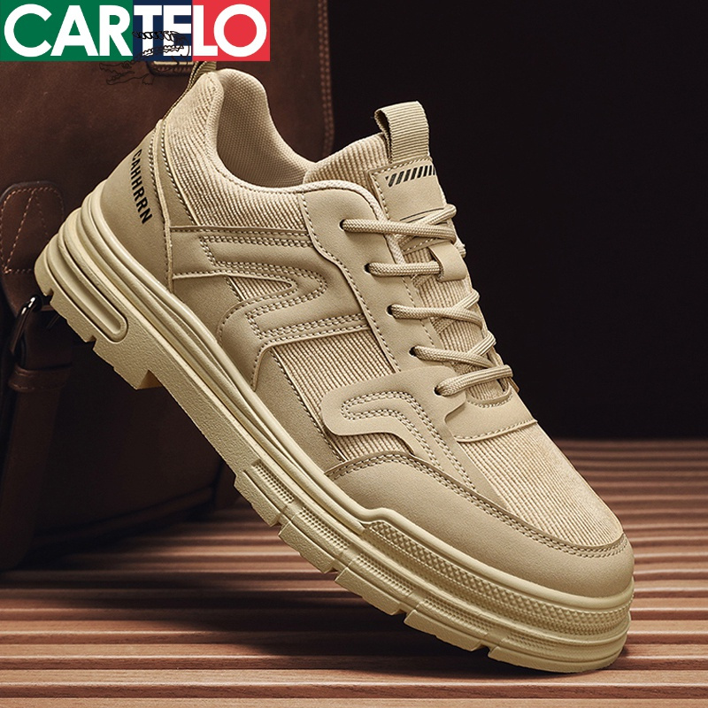 线下专柜同款卡帝乐鳄鱼cartelo新款男士低帮休闲鞋男鞋户外时尚工装