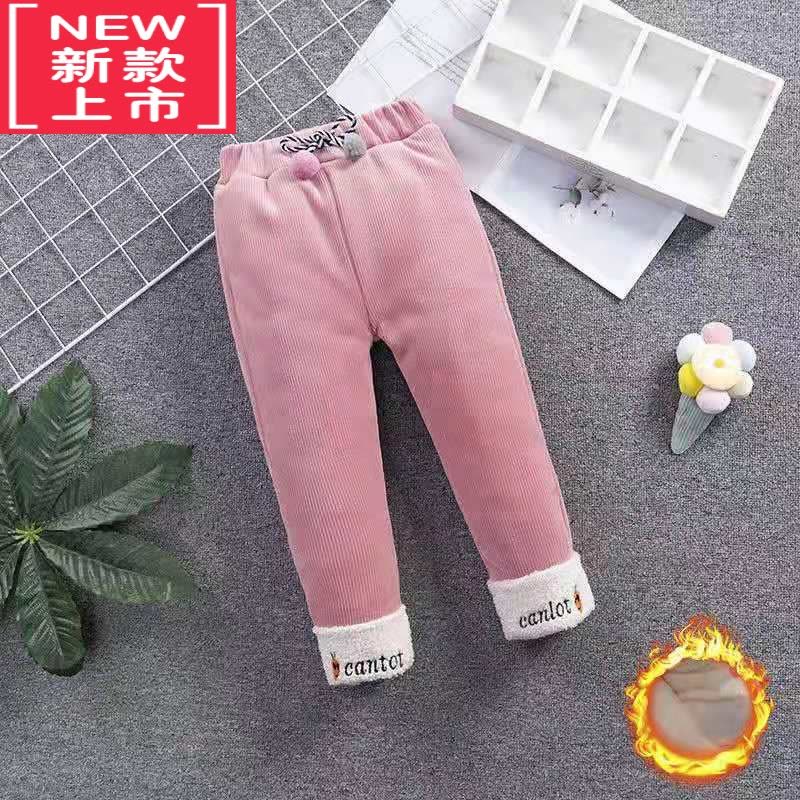可莉允女童棉裤外穿男童冬季加绒裤子儿童加厚保暖三层夹棉超厚北方过冬保暖裤图片