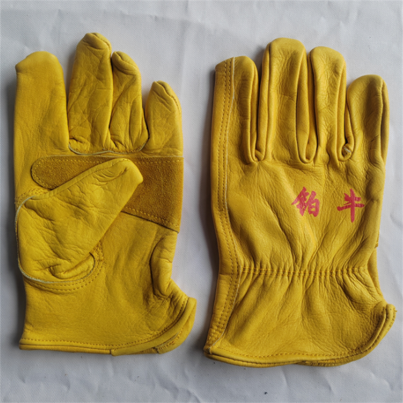 铂牛 黄色皮手套 均码 双高清大图