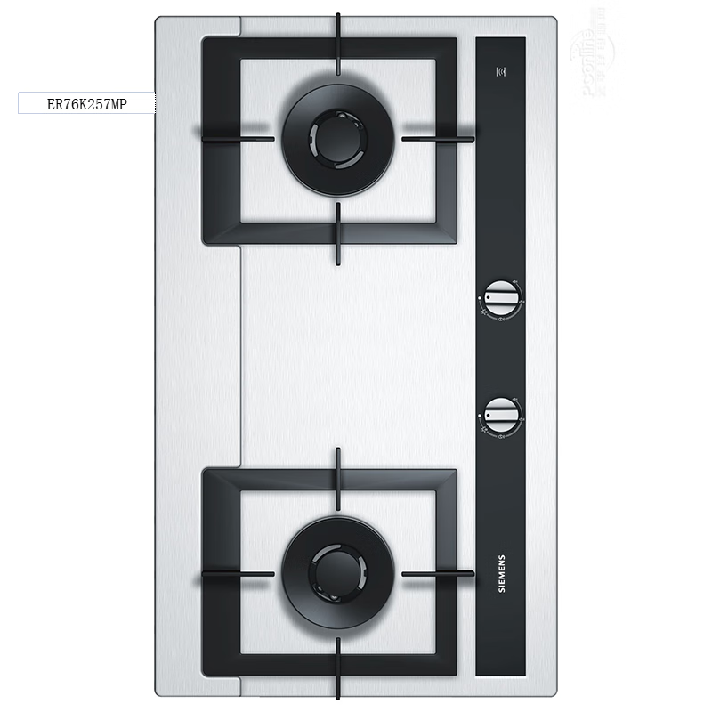 西门子ER76K257MP 嵌入式不锈钢燃气灶 高效大火力 联动蒸饭柜高清大图