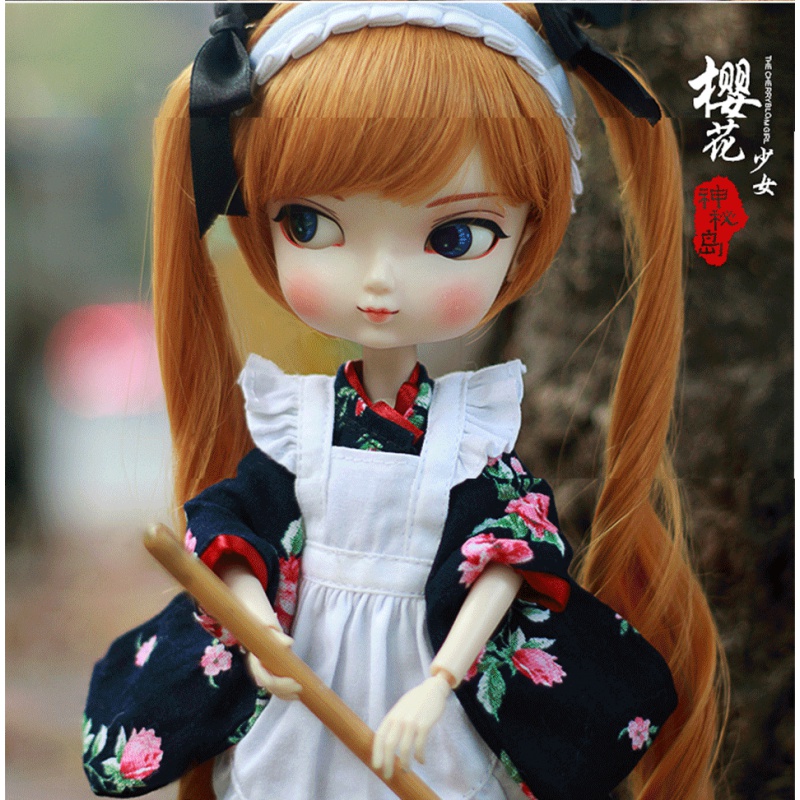 bbgirlsd娃娃bjd娃娃女娃古装人偶娃娃含衣服化妆换脸妆樱花少女大