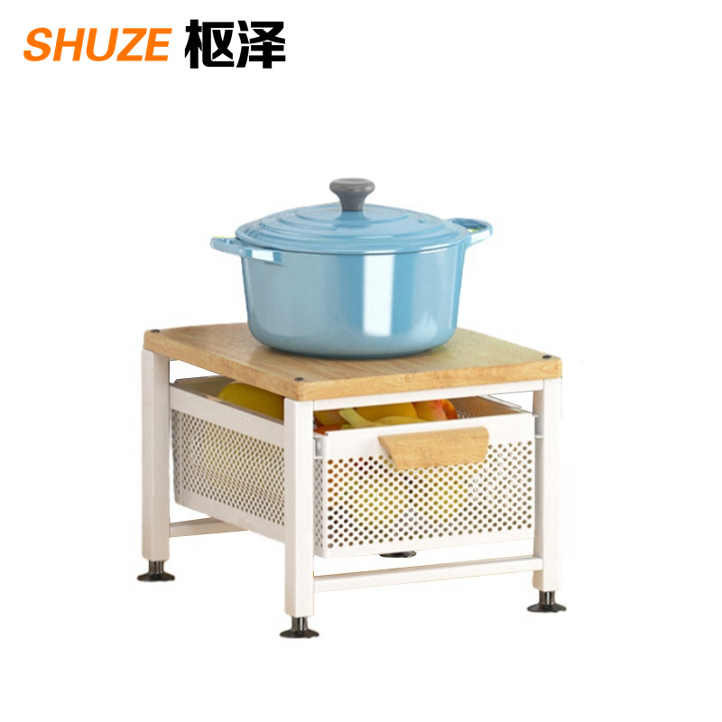 枢泽 厨房置物架 两层 个高清大图