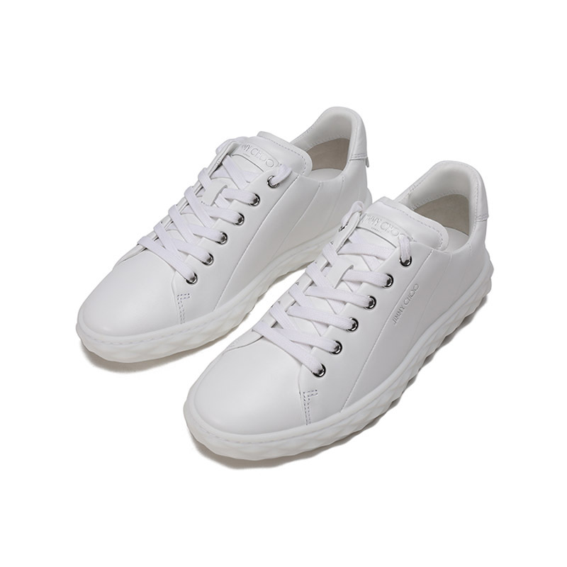 周仰杰jimmychoo女士皮革系带休闲运动鞋diamondlightfnap211