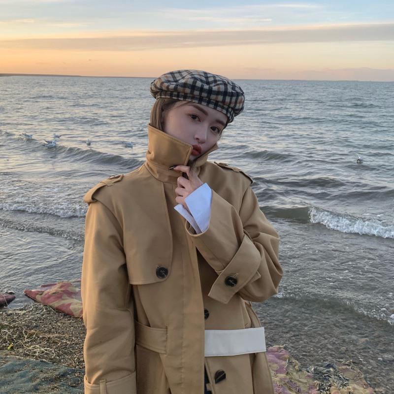 SUNTEK炒鸡吸晴的一款贝雷帽吖英伦复古风画家帽秋冬帽子女休闲韩版百搭