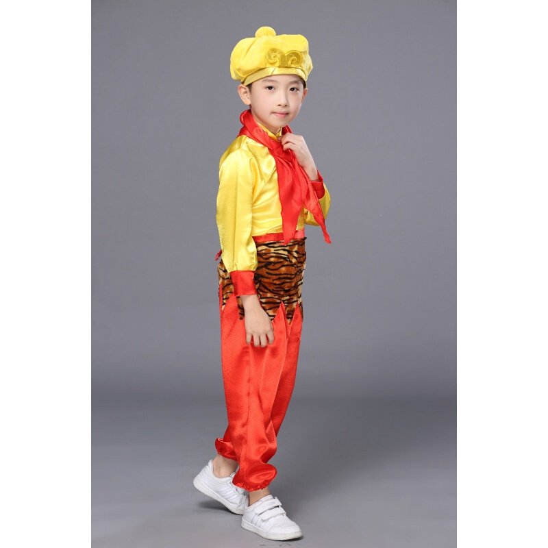 儿童孙悟空衣服演出服小猴子服装西游记表演服齐天大圣套装夏季