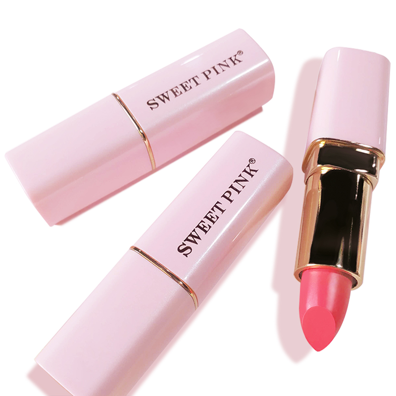 粉色安琪sweetpink 丝绒口红(经典红)3.8G易上色淡化唇色;保湿;防水;防冻裂;不易脱妆高清大图