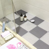 浴室防滑垫卫生间大号家用拼接淋浴房洗澡隔水镂空塑料脚垫浴室用品
