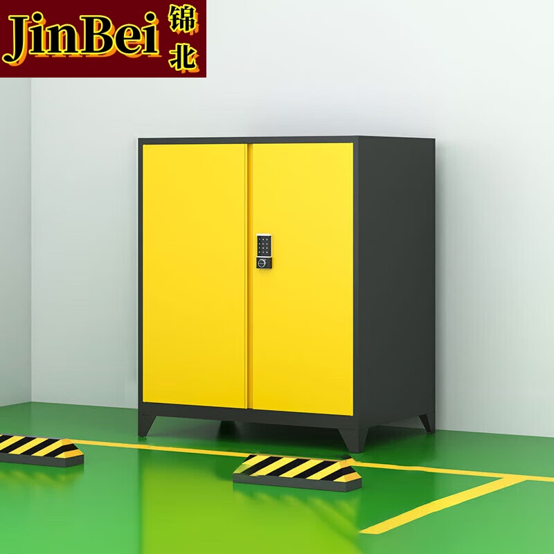 锦北车库收纳柜密码防盗铁皮柜车位杂物储物柜大空间防潮柜 矮柜A1款高清大图
