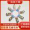 无痕夹子衣架防滑强力多用途不锈钢晒衣服夹子宿舍必备晾衣袜蚊帐 青春蓝 5个装(不推荐)