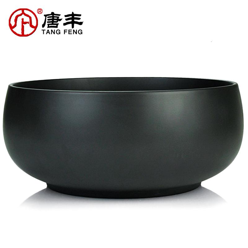 家柏饰(CORATED)紫砂黑泥大号茶洗大茶碗杯洗水洗茶杯茶盆功夫茶具茶道零配Z高清大图