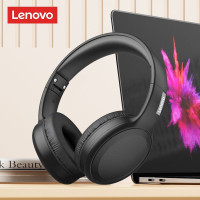 联想(Lenovo)TH30有线头戴式耳机USB带麦克风耳机办公游戏 3.5接口黑色头戴式耳机