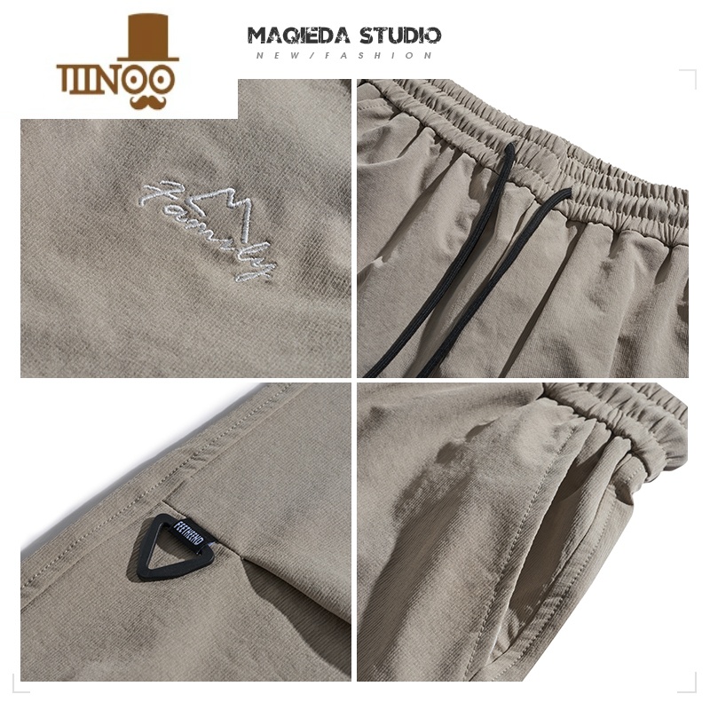 YANXU马切达秋季日系高街伞兵裤男士休闲束脚长裤男生宽松百搭裤子潮牌高清大图