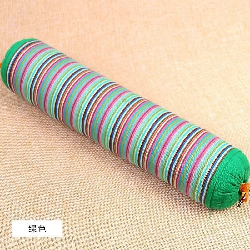 全老粗布樱桃核颈椎枕头中小粒车厘子籽圆柱形护颈硬枕芯