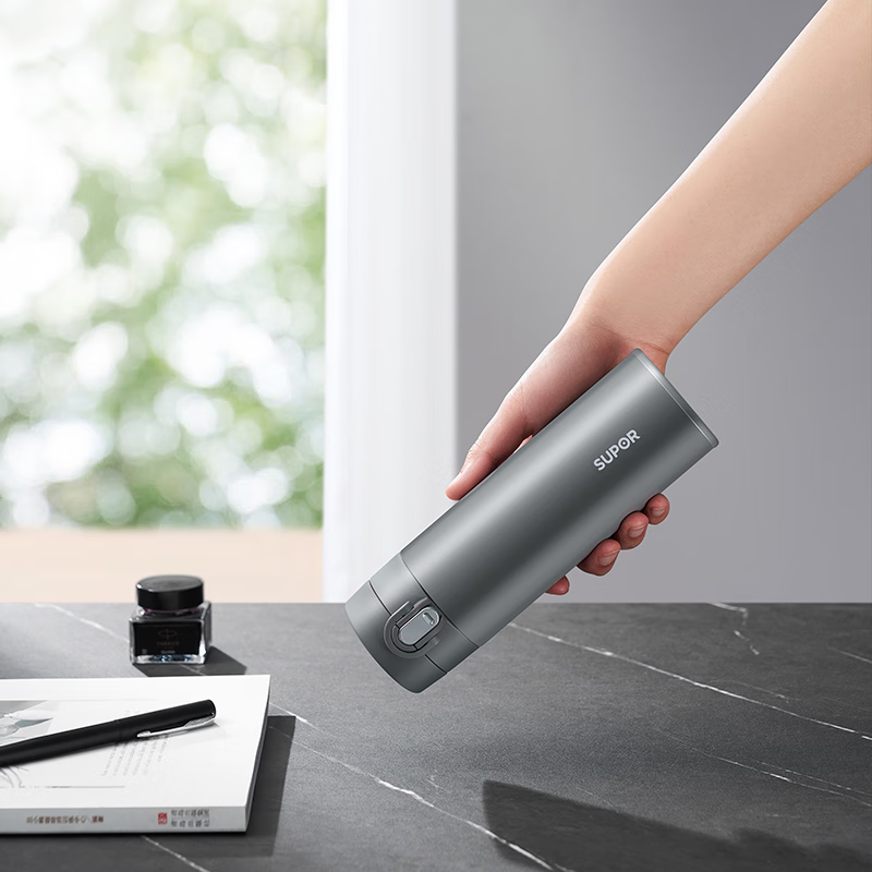 苏泊尔(SUPOR)保温杯450ml男女士儿童学生316L不锈钢保冷水杯子KCV45AZ20
