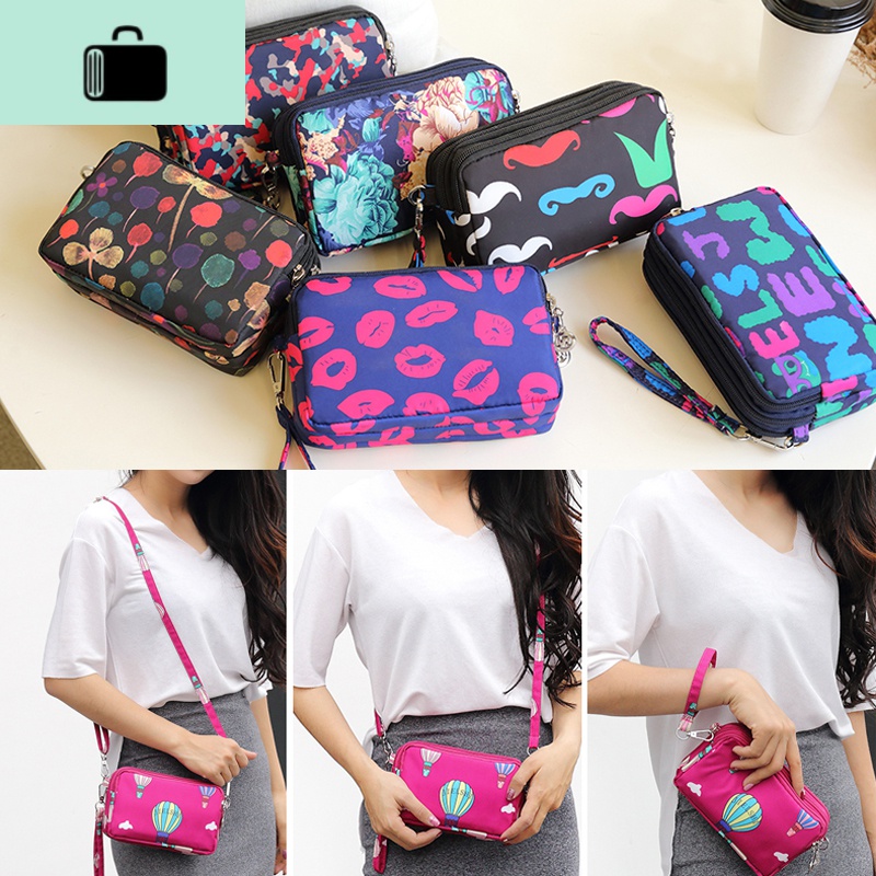 小布包尼龙布零钱包多层包包单肩斜挎包女小包挎包大屏手机钱包女NEW LAKE高清大图