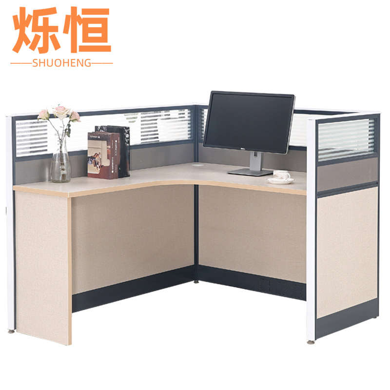 烁恒 屏风工位 L型单人左 套高清大图