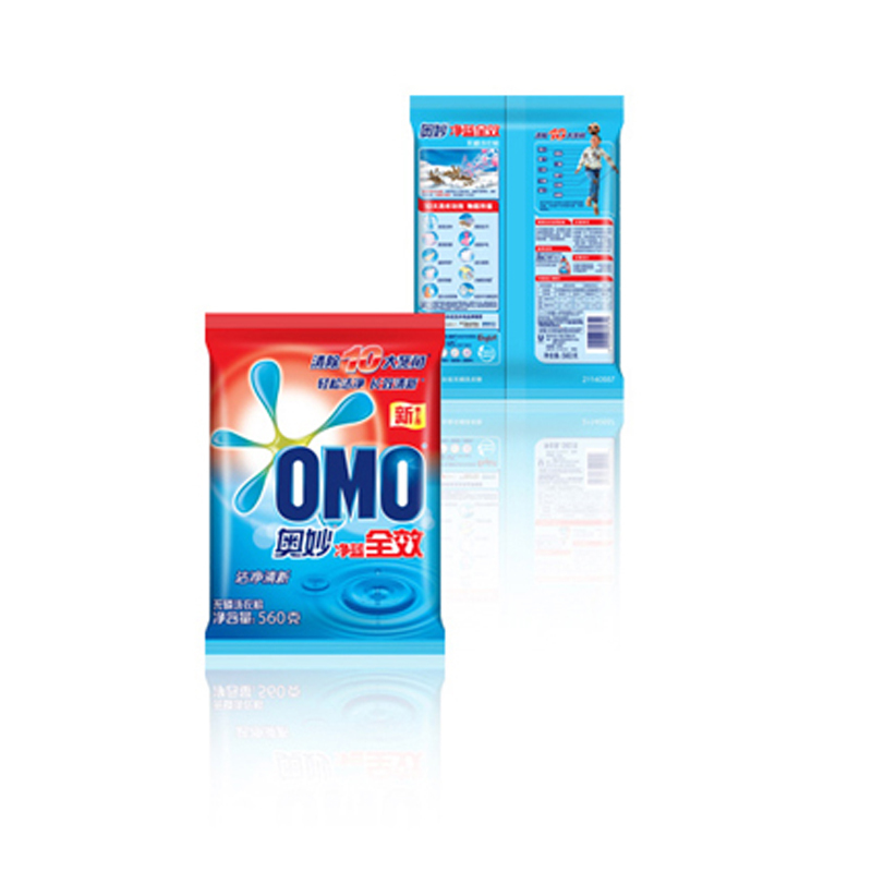 奥妙 OMO 洗衣粉净蓝全效洁净清新560G