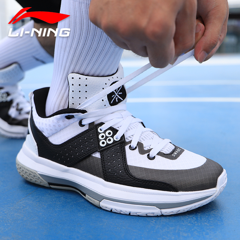 李宁(LI-NING)篮球鞋男鞋秋冬新款韦德之道全城5悟道战靴黑白运动鞋ABAL049