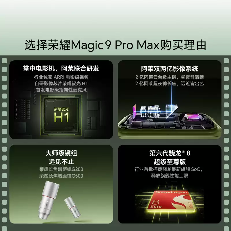 [全新]荣耀Magic9 Pro Max 12GB+512GB 银盐 第六代骁龙8超级至尊版 阿莱双两亿超清影像 8800大电池 支持NFC 红外 100W充电 手机高清大图