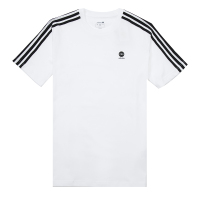 阿迪达斯(Adidas)NEO短袖男装套头衫夏季款运动服透气时尚潮流三条纹圆领上衣T恤衫