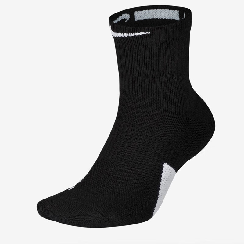 nike男女袜子2023运动袜子休闲训练透气短袜 SX7625-013黑色一双装 S