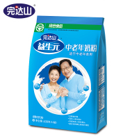 完达山 含钙无蔗糖营养益生元中老年老人成人奶粉400g/袋 6袋