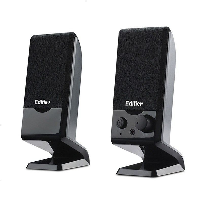 Edifier/漫步者 R10U 2.0声道迷你台式机音箱USB笔记本电脑有源音响小音箱 黑色高清大图