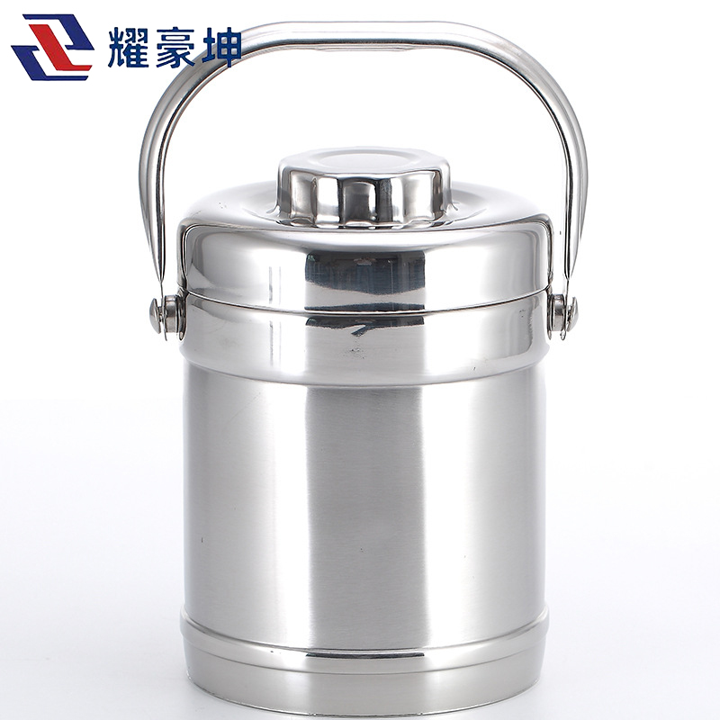 耀豪坤 不锈钢加厚真空保温饭盒三层提锅YCL3-2L/个高清大图