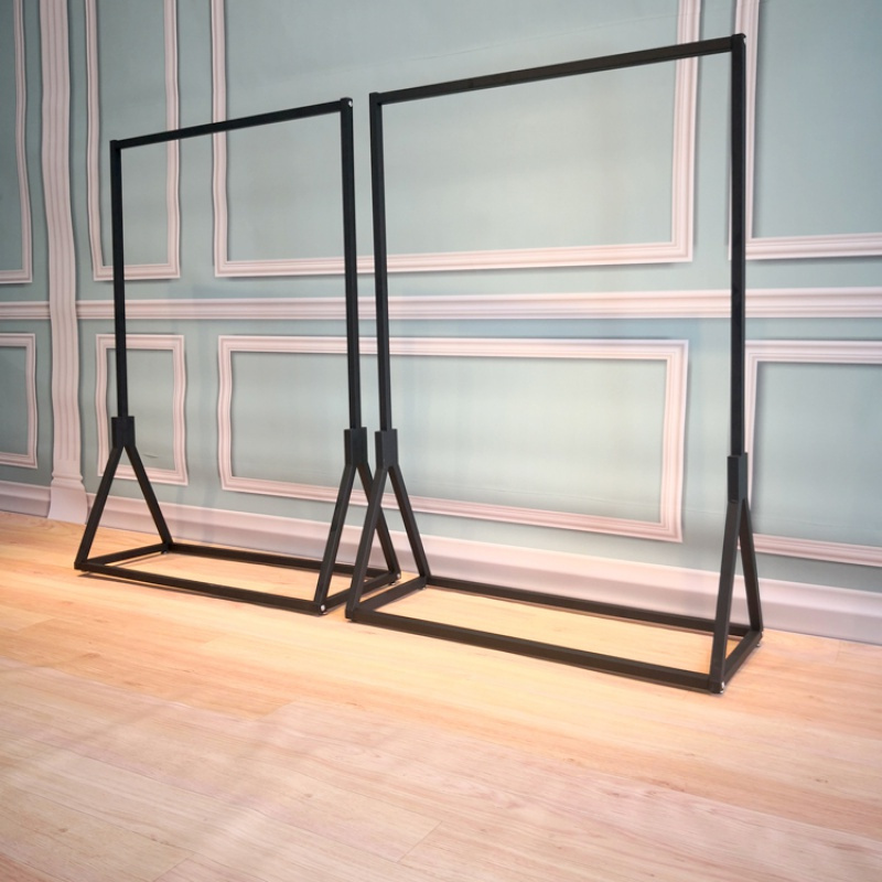 艺可恩铁艺服装店衣架展示架落地式服装货架挂衣服架子复古落地衣架
