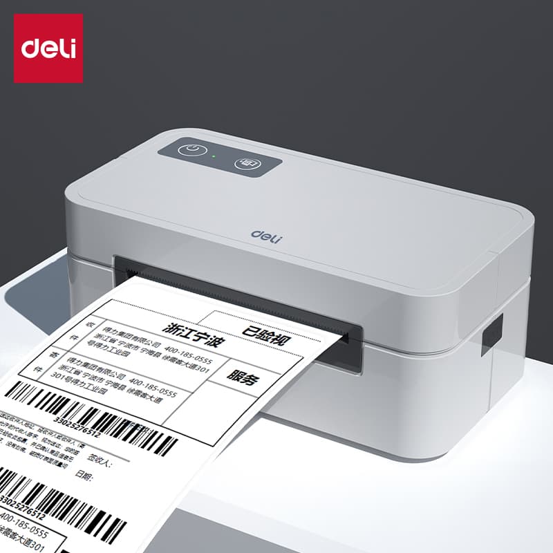 得力(deli)热敏标签打印机快递单电子面单不干胶条码打印机打单首张回退 GE431
