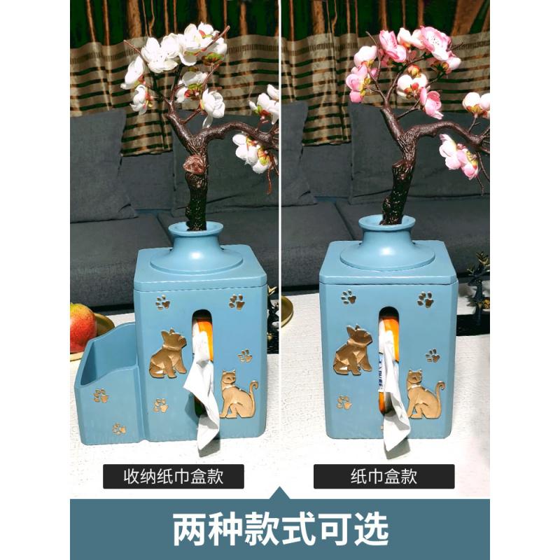 美帮汇小花瓶摆件创意客厅实用北欧客厅插花电视柜现代简约假花干花装饰高清大图