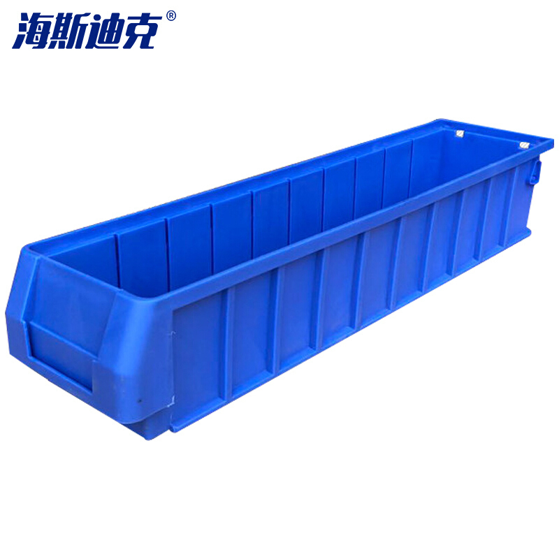 海斯迪克 gnjz-150 塑料分隔式零件盒 五金工具收纳箱螺丝盒 物料盒加厚分格箱 小3号500*117*90 蓝色