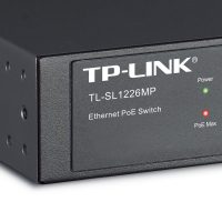 TP-LINK TL-SL1226MP 监控POE网络交换机网线供电24口百兆千兆上联48V电脑办公商用集线分线器