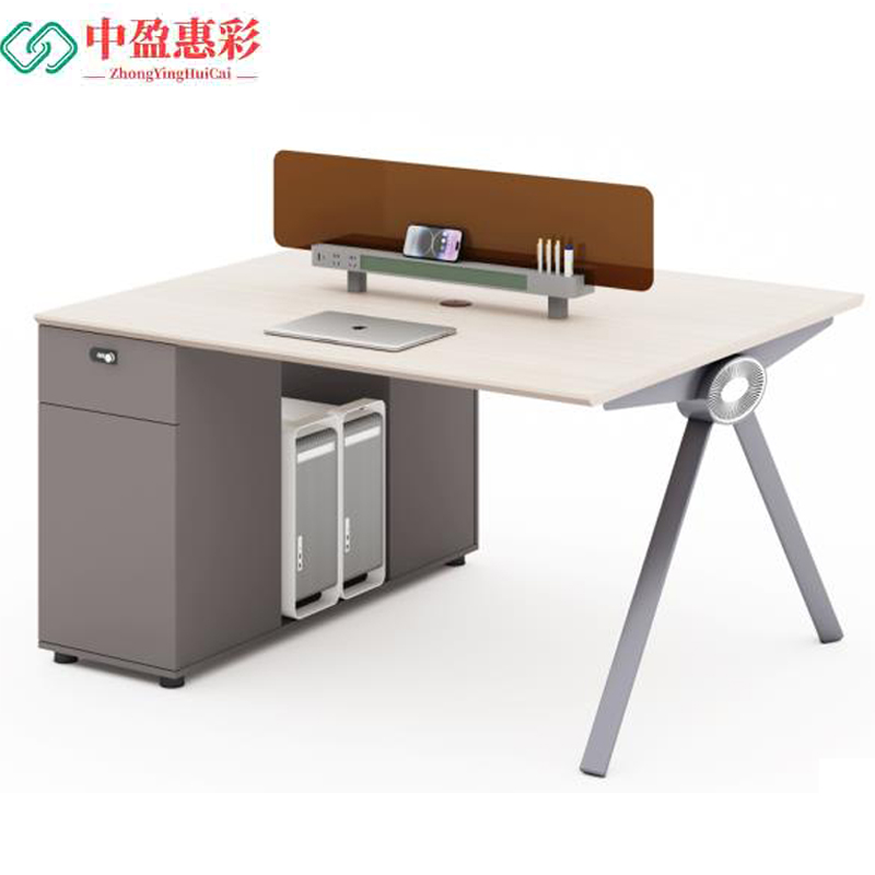 中盈惠彩 办公桌两人位 LC-Y0412 1200*1200*1050mm 张高清大图