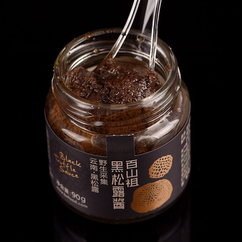 百山祖黑松露酱90g烩饭面酱披萨黑松露调味酱寿司海鲜饭烘焙原料牛肉酱料香菇酱拌饭酱 松露酱90g*1