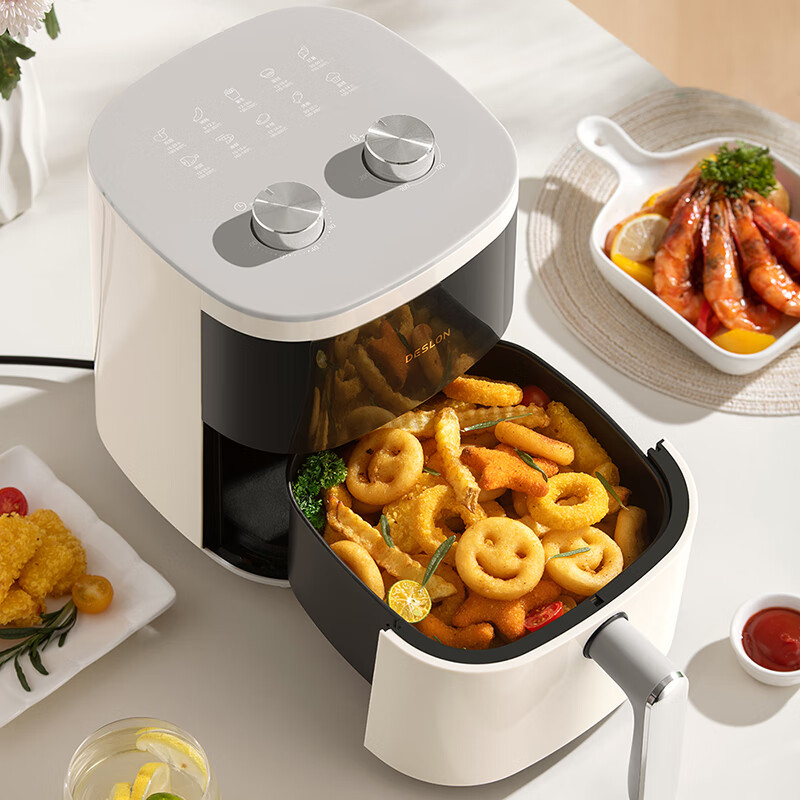 德世朗(DESLON)厨房家用多功能可视空气炸锅 106DDQ-JK013