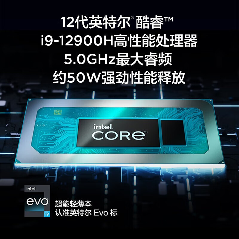 联想笔记本电脑小新Pro14 英特尔Evo平台 高性能游戏轻薄本[i9-12900H 16G 512G 2.8K]高清大图