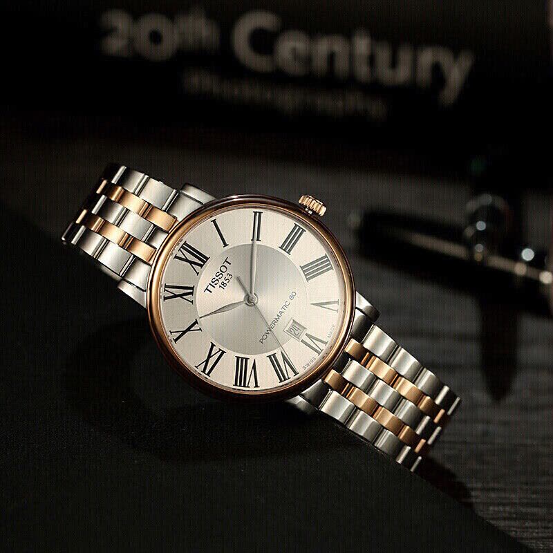 天梭(TISSOT)卡森臻我系列钢带机械男表T122.407.22.033.00图片