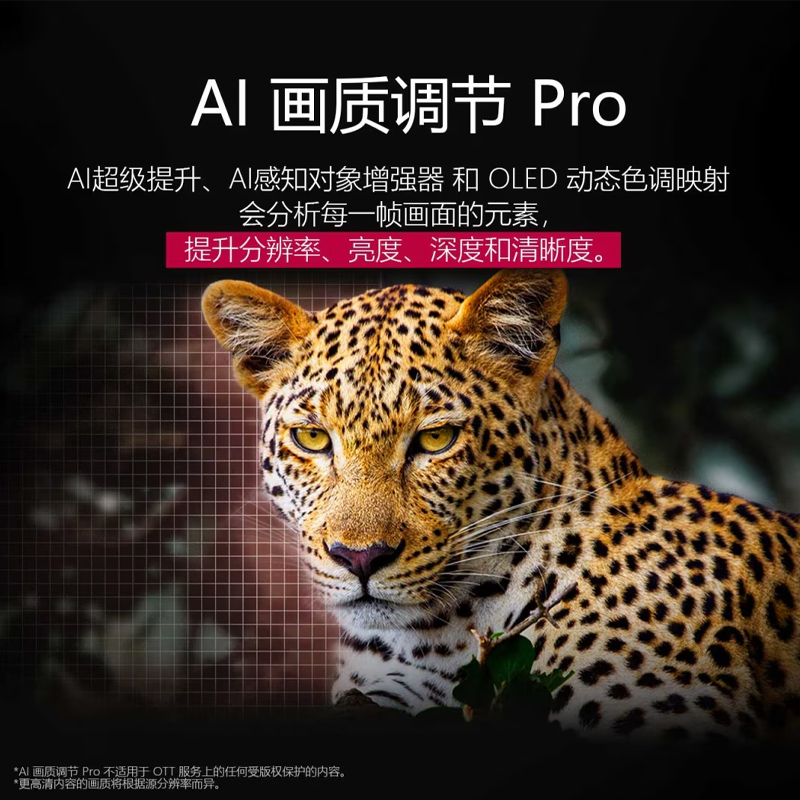 [2025款]LG OLED65G5PCA 65英寸G4升级款纤薄贴墙安装 144Hz高刷OLED游戏电视高清大图