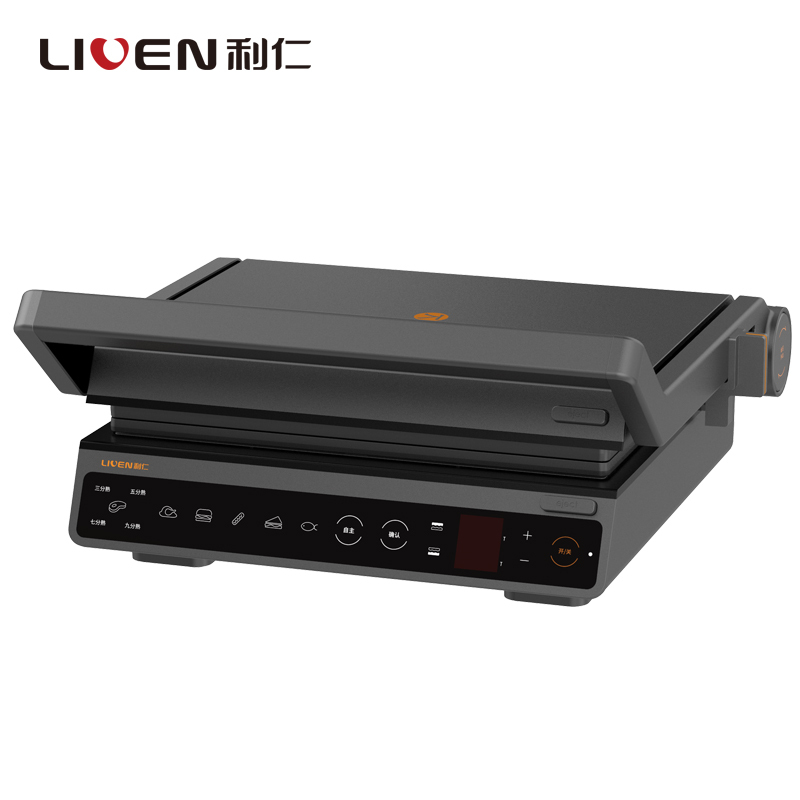 利仁(Liven)煎烤炉家用电烤炉烤肉盘韩式不粘烤肉锅烧烤铁板烧盘烤鱼锅煎烤锅机电烤盘烧烤炉K-5