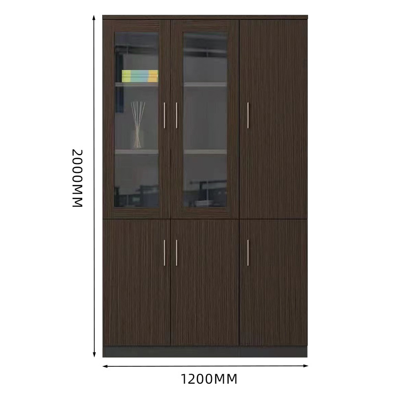 臻远 ZY-W-12042文件柜木质储物柜资料柜老板桌大班台配套书柜 三门