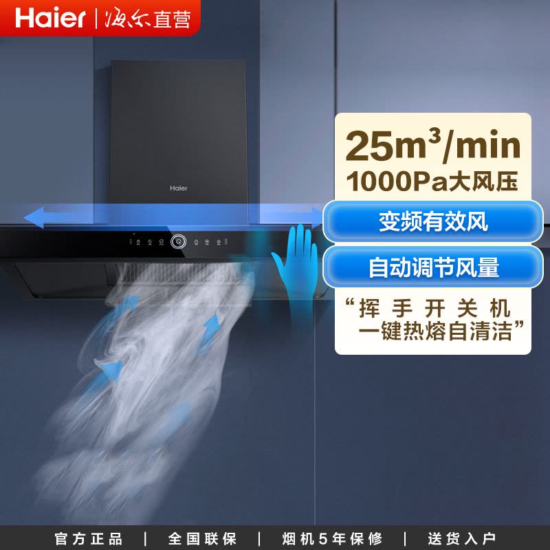 海尔油烟机CXW-258-E900T29U1图片