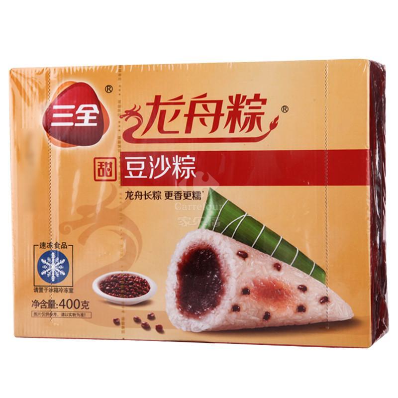 三全龙舟粽速冻豆沙粽400g